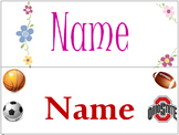 Student Gift - Name Bookmarks