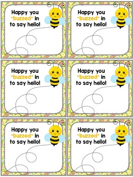 Back to School Bee Gift Tag  So excited you're going to BEE — TidyLady  Printables