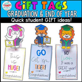 Blue Panda Gift Tags with String for Graduation Gifts, 2022 Congrats Grad  (6 Designs, 120 Pieces)