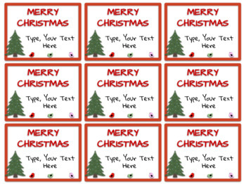 Student Gift Tags Labels - Merry Christmas & Happy Holidays Freebie ...