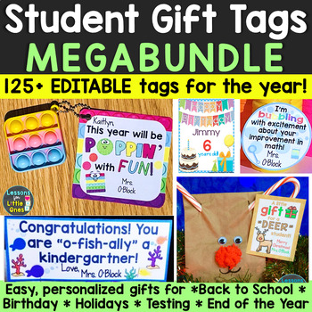 Student Gift Tags Mega Bundle (back To School, Holidays, End Of Year 