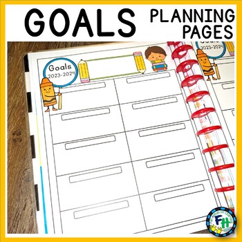 Preview of Student Goal Planning Pages EDITABLE