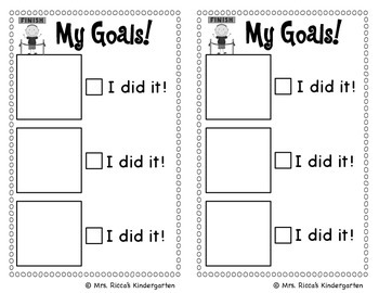 Preview of Student Goal Setting Checklist