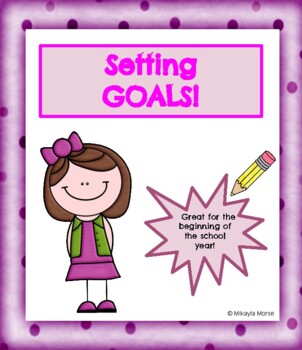 Preview of Student Goal Setting Activity | Back to School | Beginning of Year | Goals