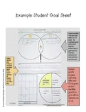 Student Goal Setting Form with Matching Teacher Conferencing Page