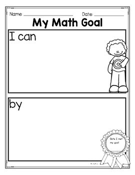 Student Goal Setting Sheets by Melissa Moran | TPT