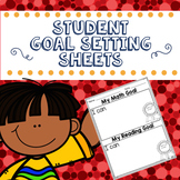 Student Goal Setting Sheets