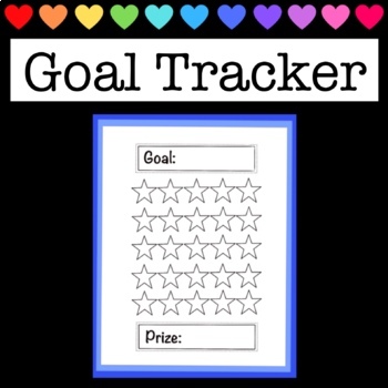 Preview of Student Goal Tracker - Build New Habits - Behavior Management Tool