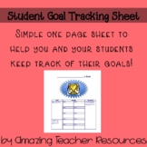 Student Goal Tracking Sheet