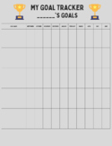 Student Goal tracking form