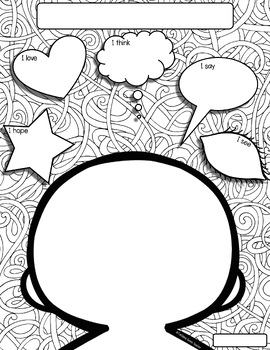 Adult Coloring Book Page Goal Planner Page Printable 