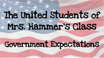 Preview of Student Government Class Government Job Descriptions & Expectations