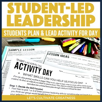 Preview of Leadership Skills Activity Project for Student Council or Leadership