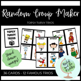 Student Group Maker - Random Group Picker Cards (Topsy Tur