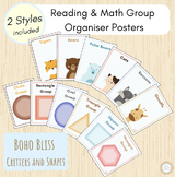 Student Group Organiser Poster - *Boho Bliss* - Maths/Writ