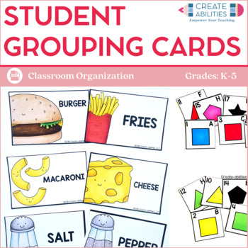 Preview of Student Grouping Cards