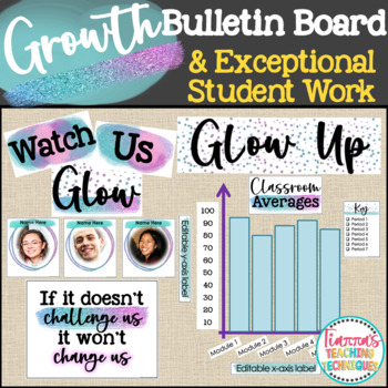 Preview of Student Growth Bulletin Board - Data board and Exceptional Work