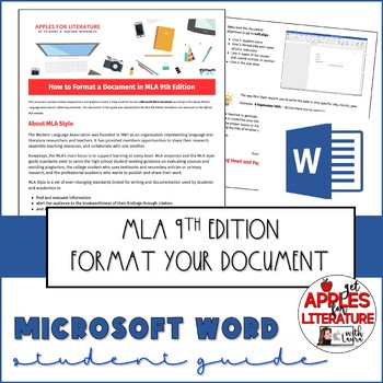 Preview of Student Guide, MLA 9th Edition, How to Format a Document, Microsoft Word