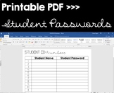 Student ID/Passwords