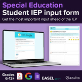 Student IEP Input Form — PDF and Google Forms Bundle