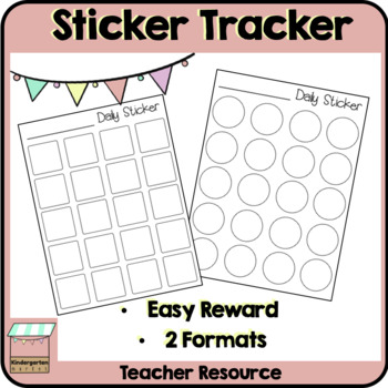 Preview of Student Incentive Sticker Tracker | Positive Behavior Management Tool