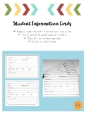 Student Information Card