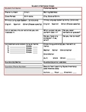 Student Information Form with Learning Styles Inventory