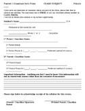 Student Information Form with Plagiarism/Video Agreements 