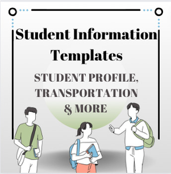 Preview of Student Information Forms & Templates: Health, Transportation, Profile, Contact