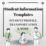 Student Information Forms & Templates: Health, Transportat