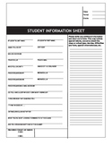 Student Information Sheet