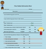 Student Information Sheet #2 CMC