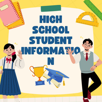 Preview of Student Information Worksheet - High School - Middle School- First Day of School