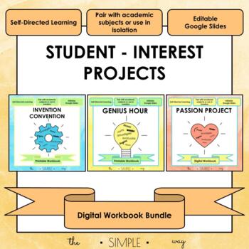 Preview of Student-Interest Digital Booklet Bundle