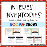 Student Interest Inventories for Google Slides