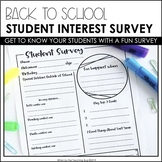 Student Interest Survey: Getting to Know Your Students