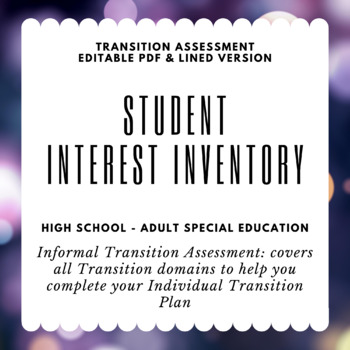 Preview of Interest Inventory Transition Assessment