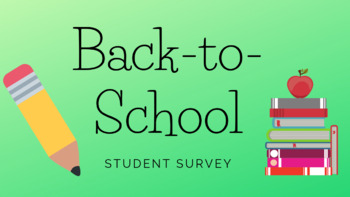Preview of Student Interest Survey