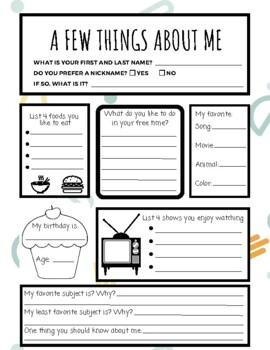 Student Interest Survey by Erin Gattin | TPT