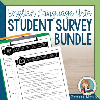 Preview of Student Interest Survey Bundle for Reading and Writing