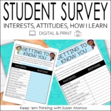 Student Interest Survey Digital and Print