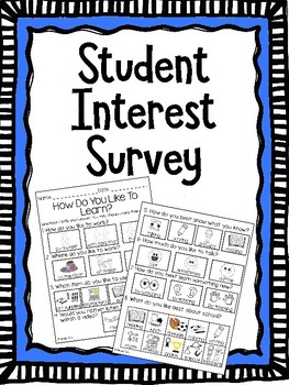 Preview of Student Interest Survey - Get to know your students!