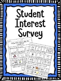 Student Interest Survey - Get to know your students!