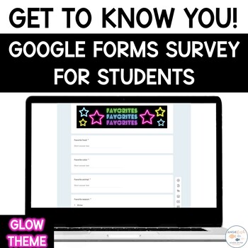 Preview of Student Interest Survey | Glow | Google Forms | Student Interest Inventory
