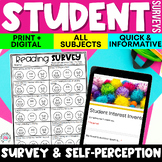 Student Survey & Interest Inventory for Back to School