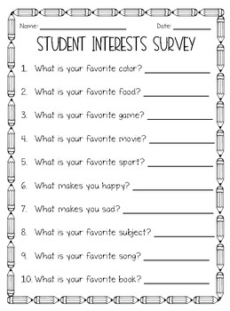 gifted student interest inventory