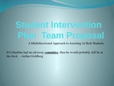 Student Intervention Plan Proposal for At-Risk Students
