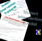 Student Intervention Tracking Bundle: Tracker & Parent Forms!