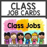 Student Job Cards Classroom Decor