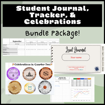 Preview of Student Journal, Goal/Grade Tracking, and Celebration Bundle
